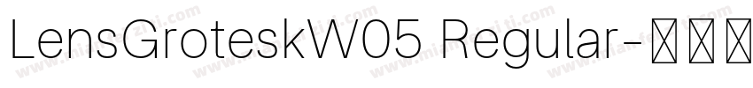 LensGroteskW05 Regular字体转换
